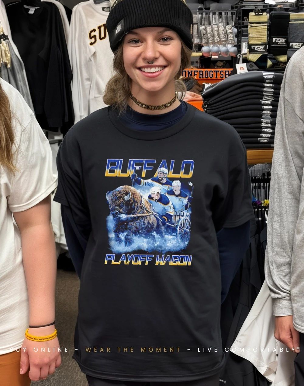 Buffalo Hockey 2026 Playoff Wagon graphic shirt