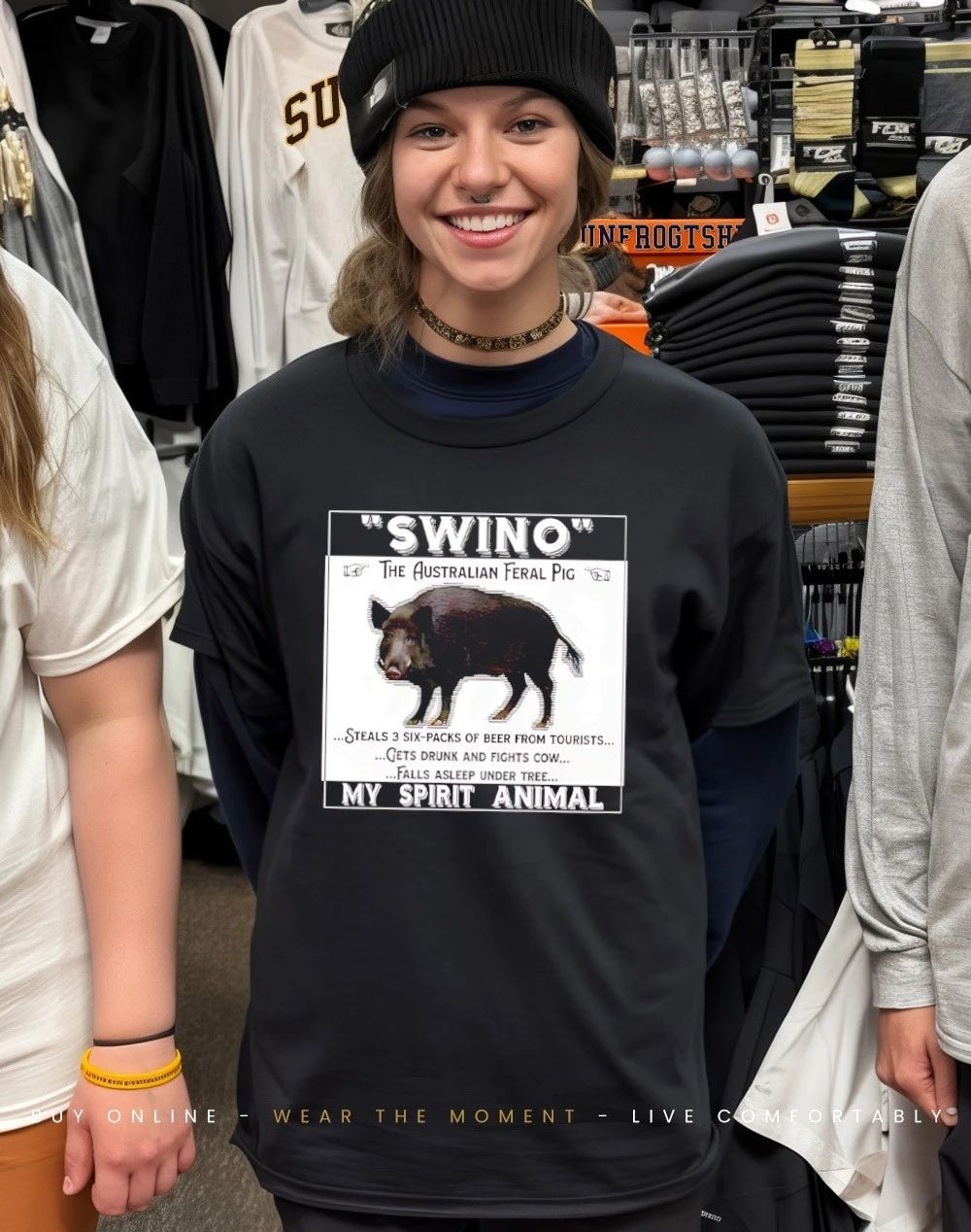 Swino the australian feral pig my spirit animal shirt