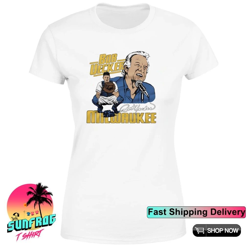 bob Uecker Milwaukee Brewers signature paint shirt