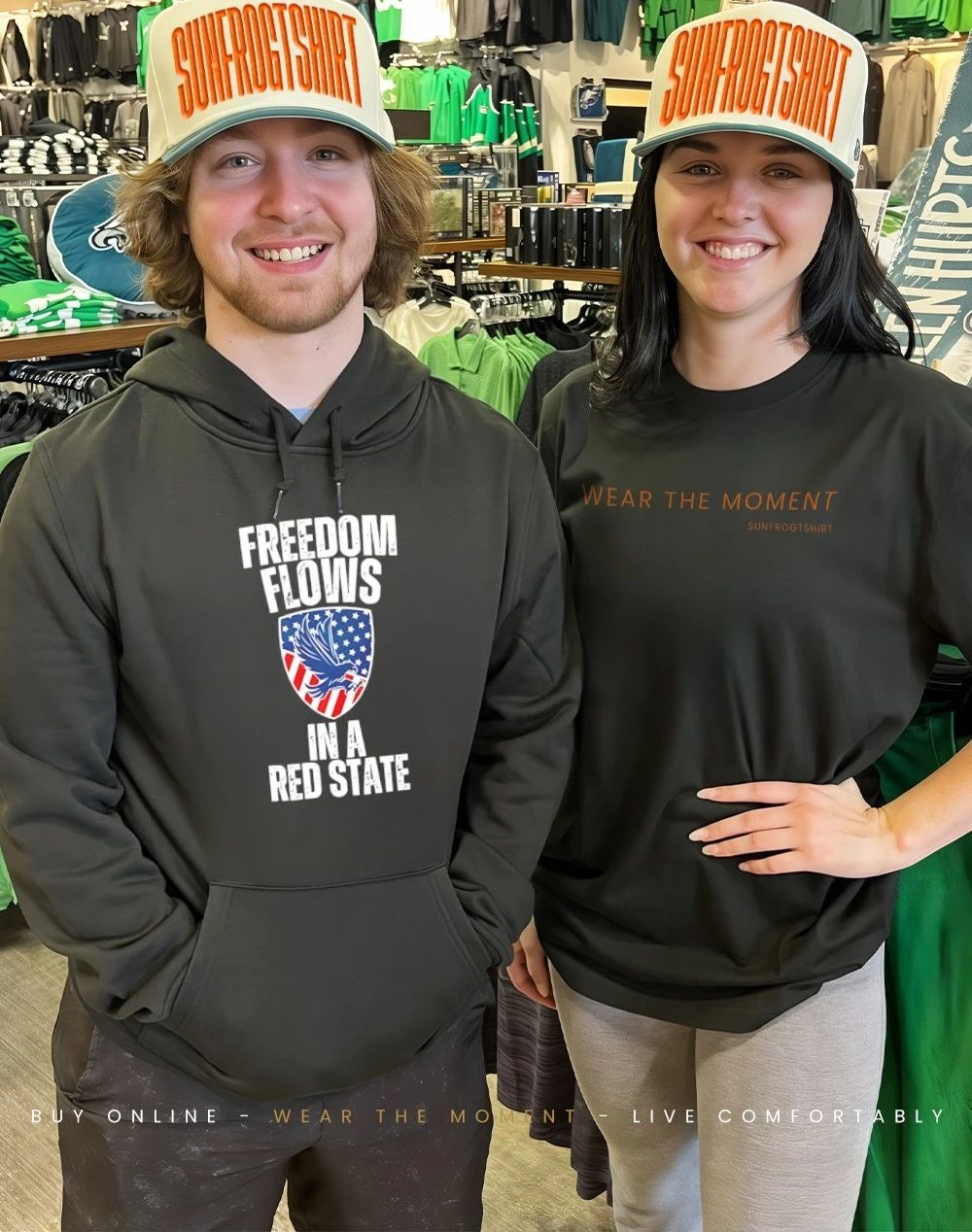 Freedom flows in a Red State Real Freedom shirt