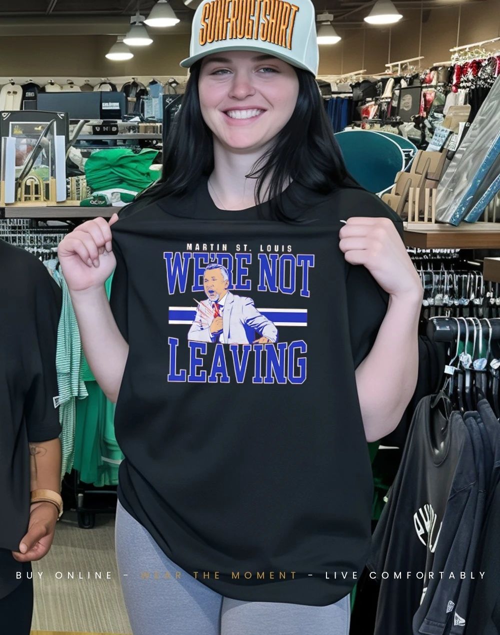 Martin St. Louis Montreal Canadiens We’re Not Leaving shirt