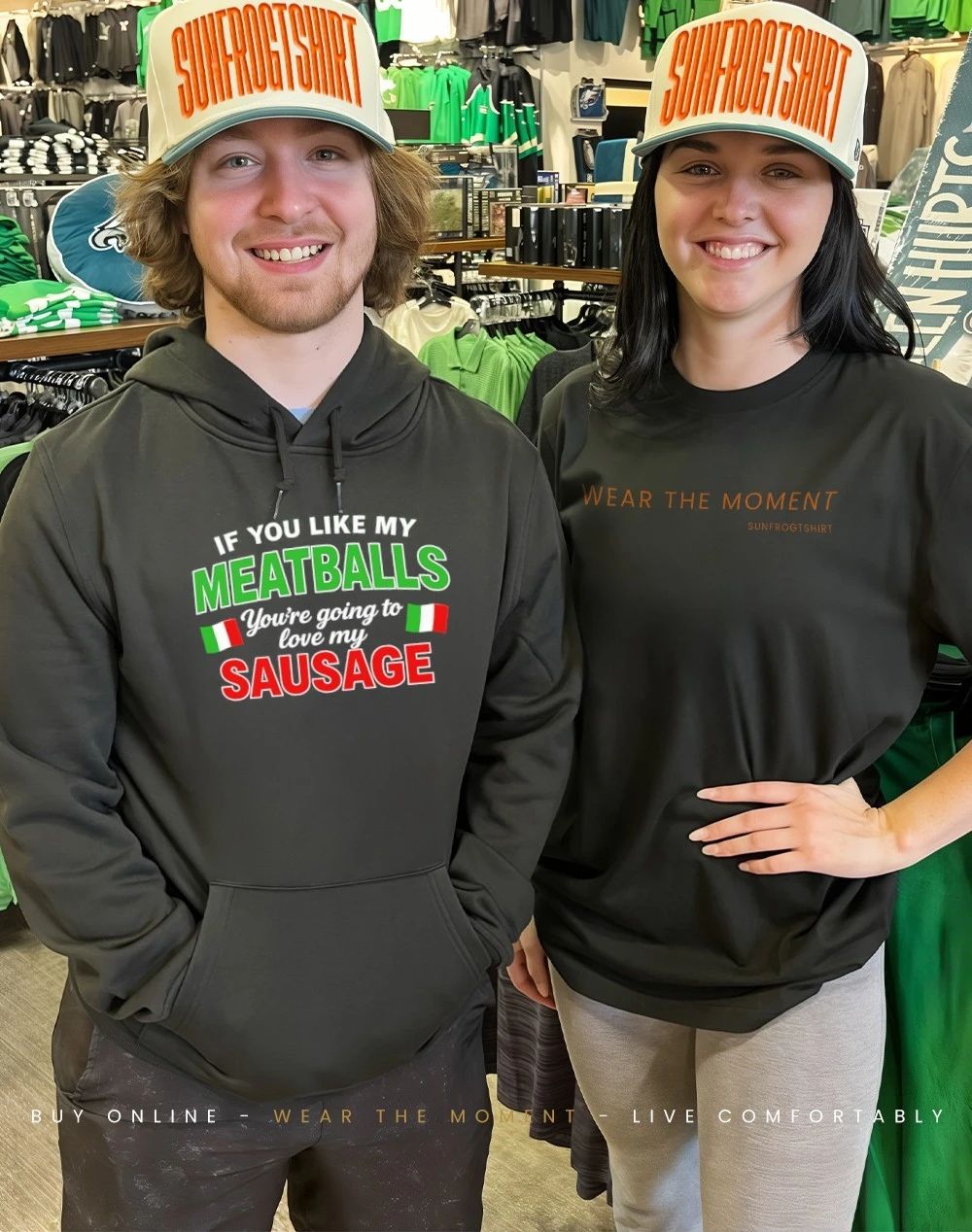 If you like my Meatballs you’re going to love my Sausage Italian flag shirt