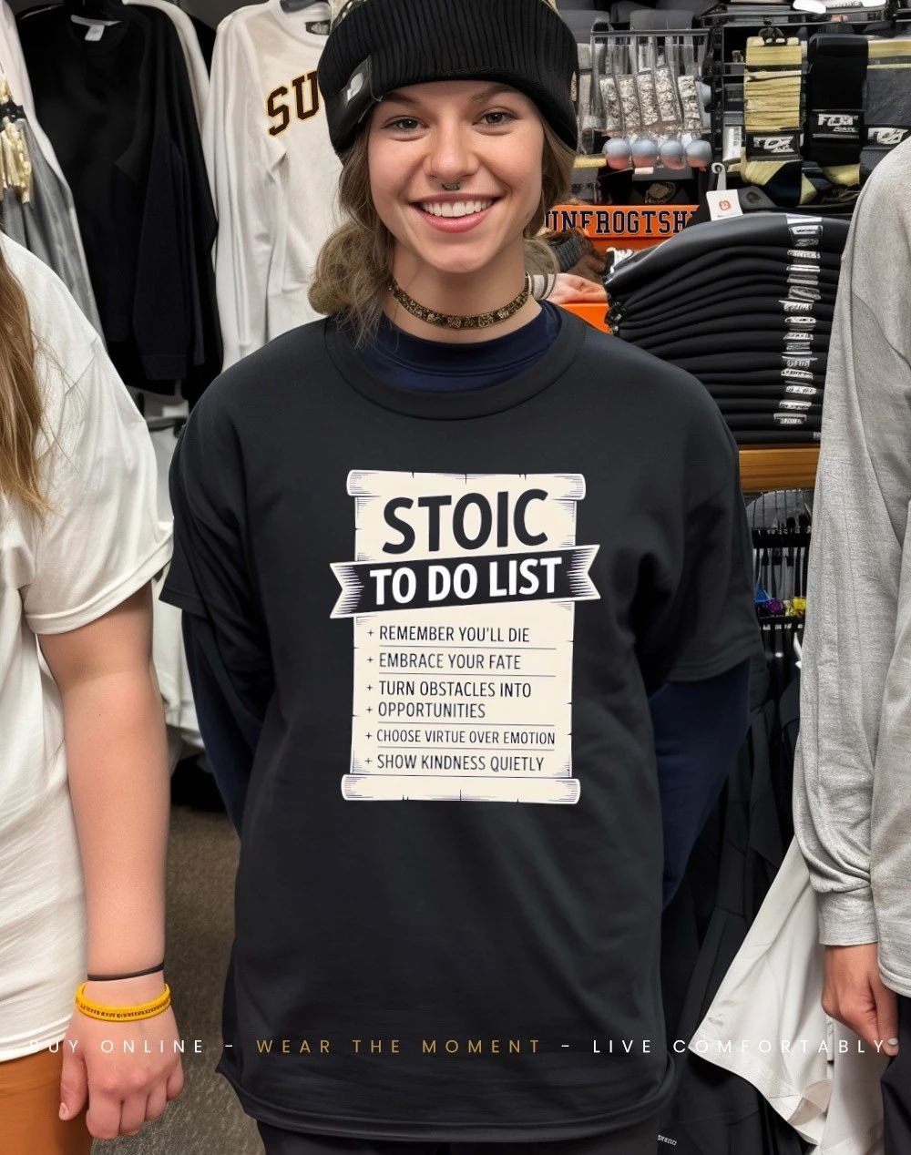 Stoic to do list remember you’ll die embrace your fate shirt