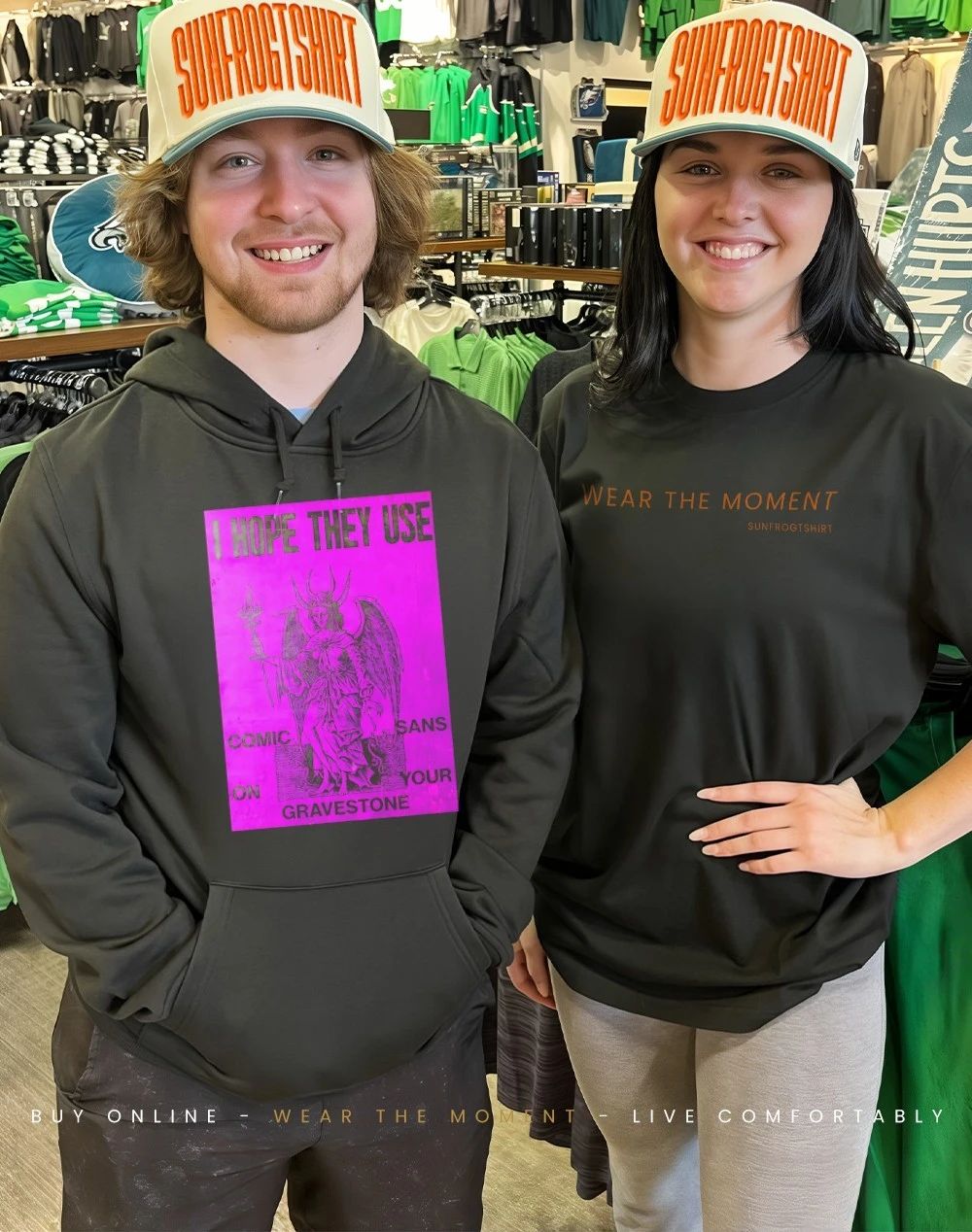 I hope they use comic sans on your gravestone shirt
