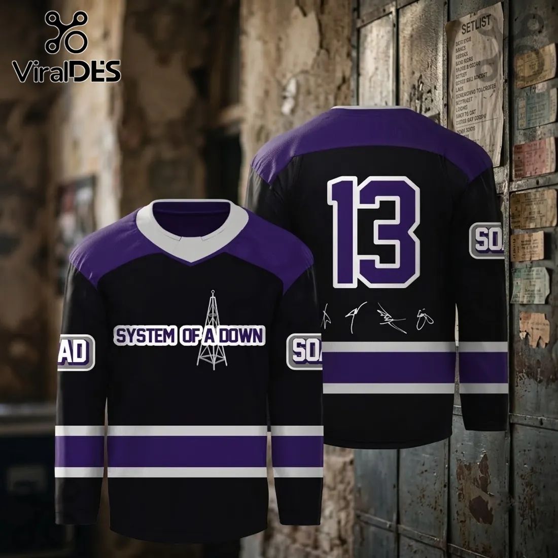System of a Down Signature Edition Hockey Jersey