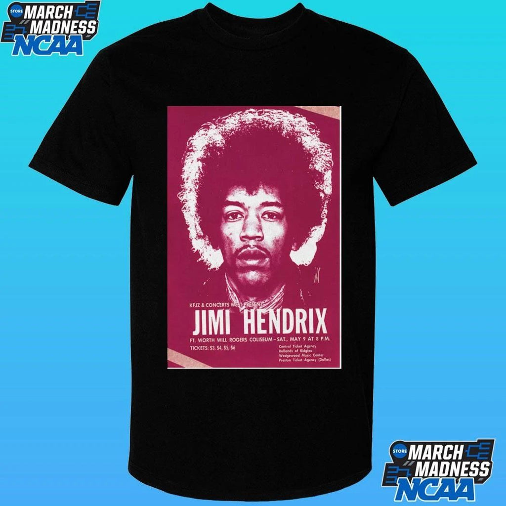 Jimi Hendrix May 9 2026 Poster Ft. Worth, Texas Poster Shirt