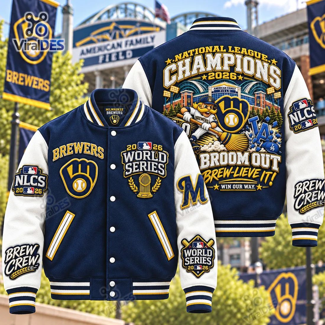Milwaukee Brewers 2026 World Series Baseball Jacket