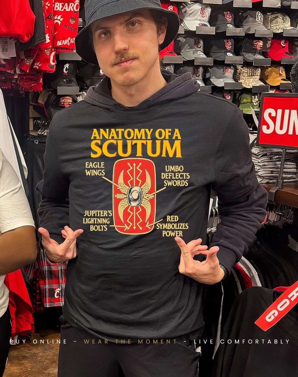 Anatomy of an ancient Roman scutum eagle wings umbo deflects swords shirt