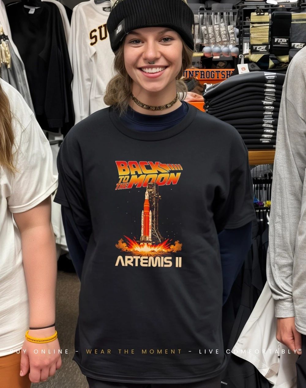 Back To The Moon Artemis II graphic shirt