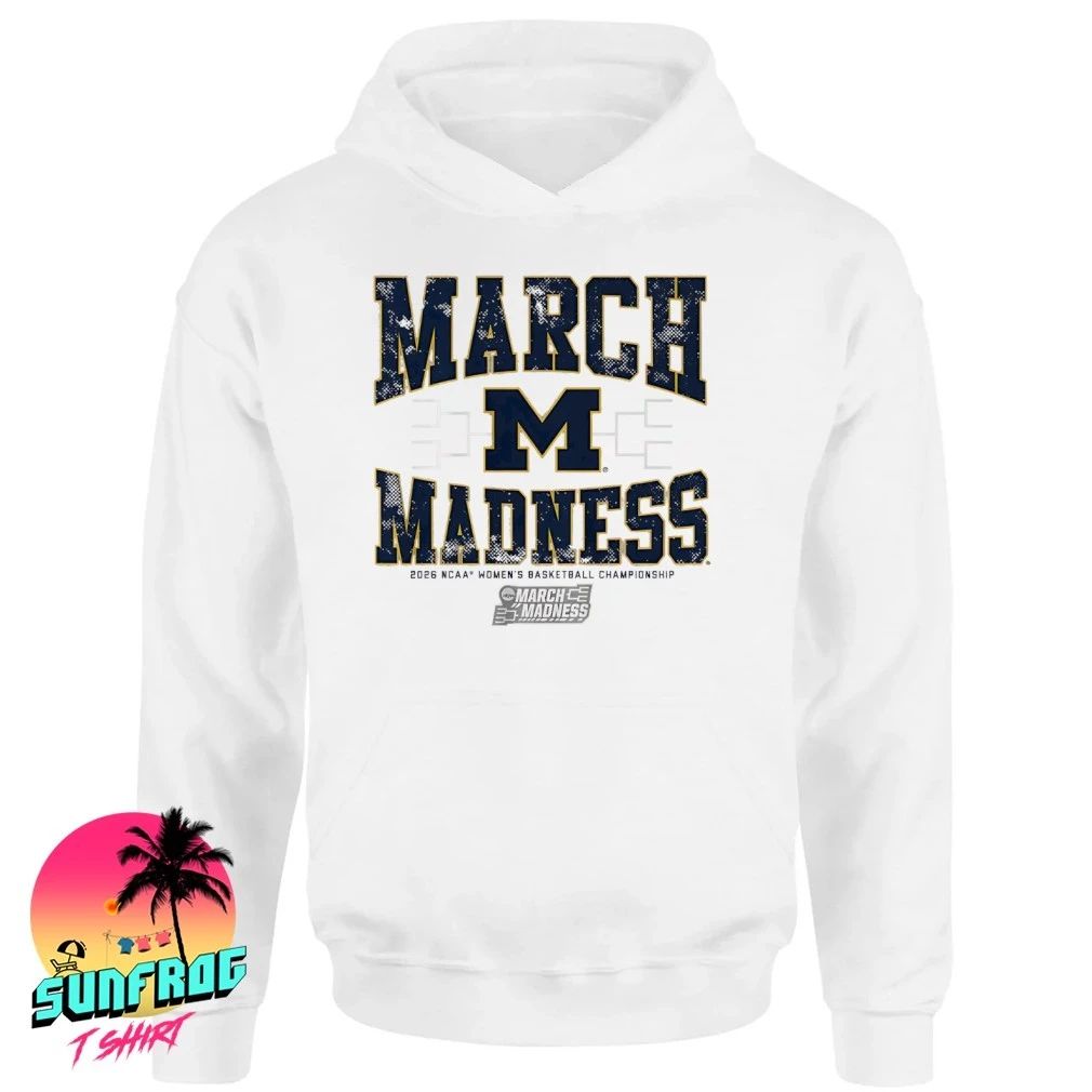 Michigan Wolverines WBB 2026 March Madness logo shirt