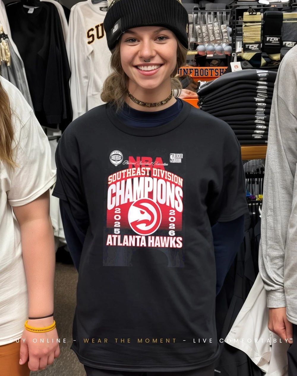 Atlanta Hawks 2025 2026 Southeast Division Champions Locker Room shirt