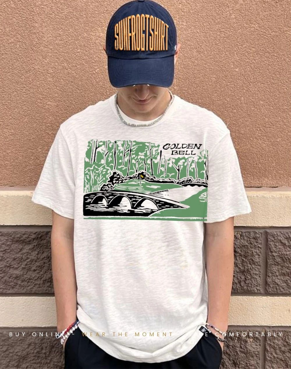 Golden Bell Augusta golf graphic shirt