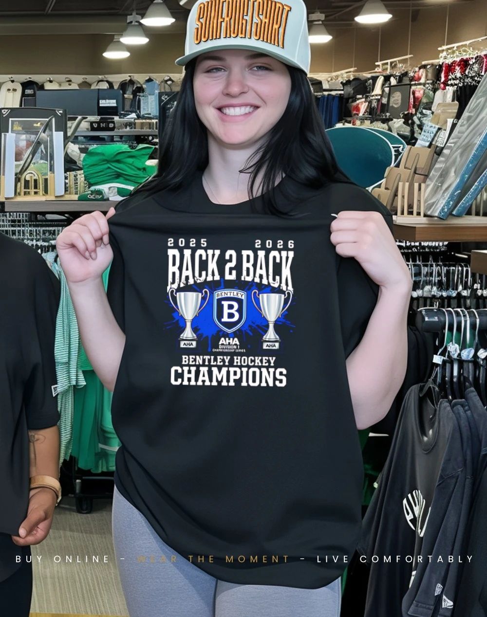 Bentley Hockey Back 2 Back Atlantic Hockey America Champions 2026 shirt