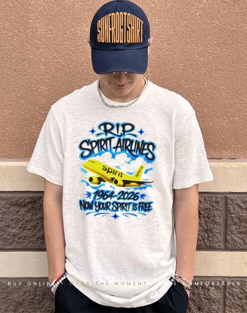 RIP Spirit Airlines 1964-2026 now your spirit is free graphic shirt