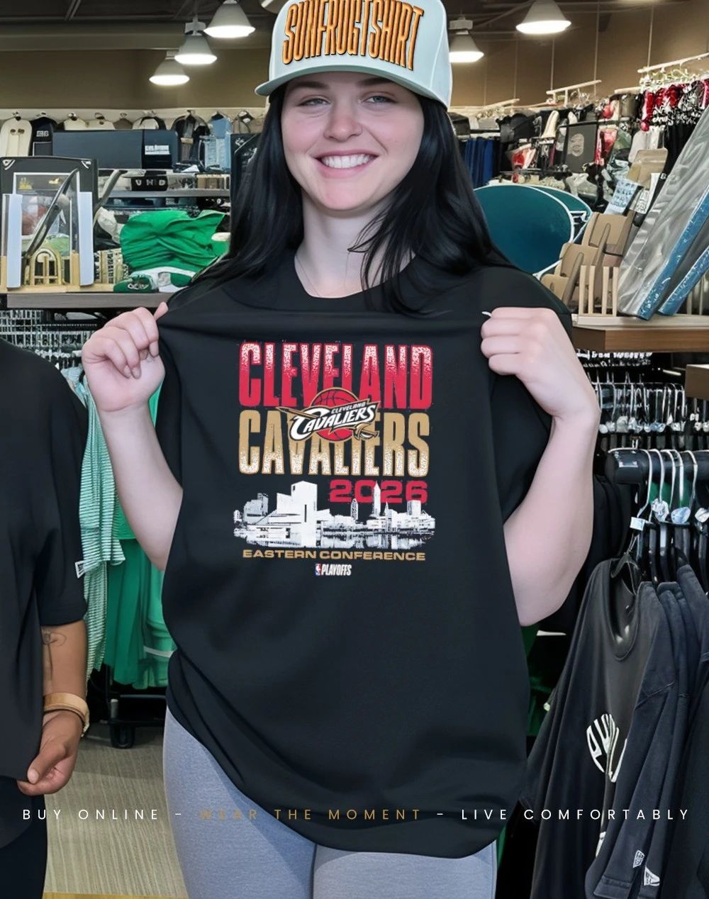 Cleveland Cavaliers Eastern Coference 2026 NBA Playoff skyline shirt