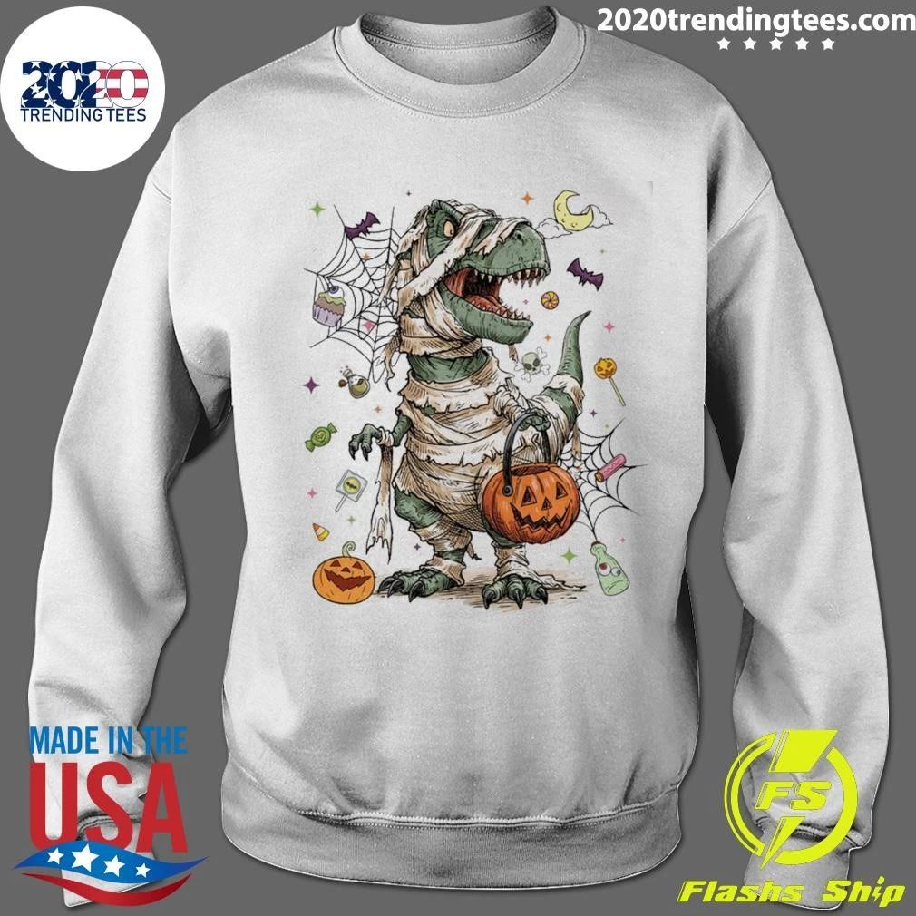 Spooky Mummy T-Rex Halloween Dinosaur Shirt