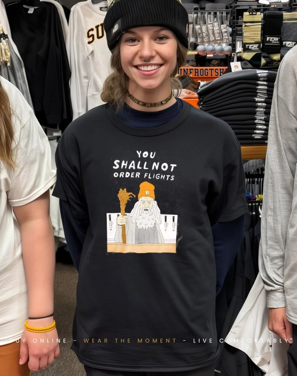 You shall not order flights wizard shirt