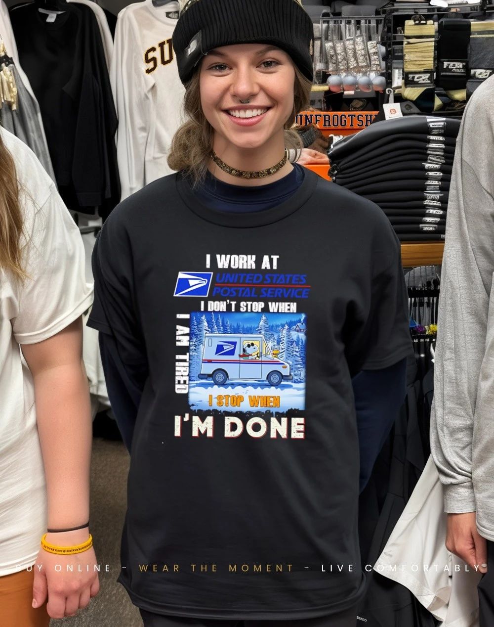 USPS I don’t stop when I am tired I’m done shirt