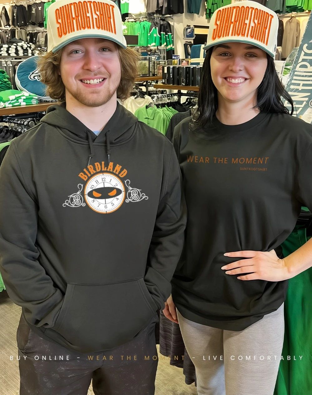Pitching Ninja Birdland clock shirt