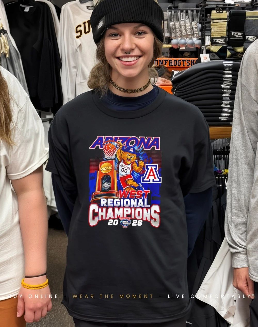 Arizona Wildcats 2026 West Regional Champions mascot shirt