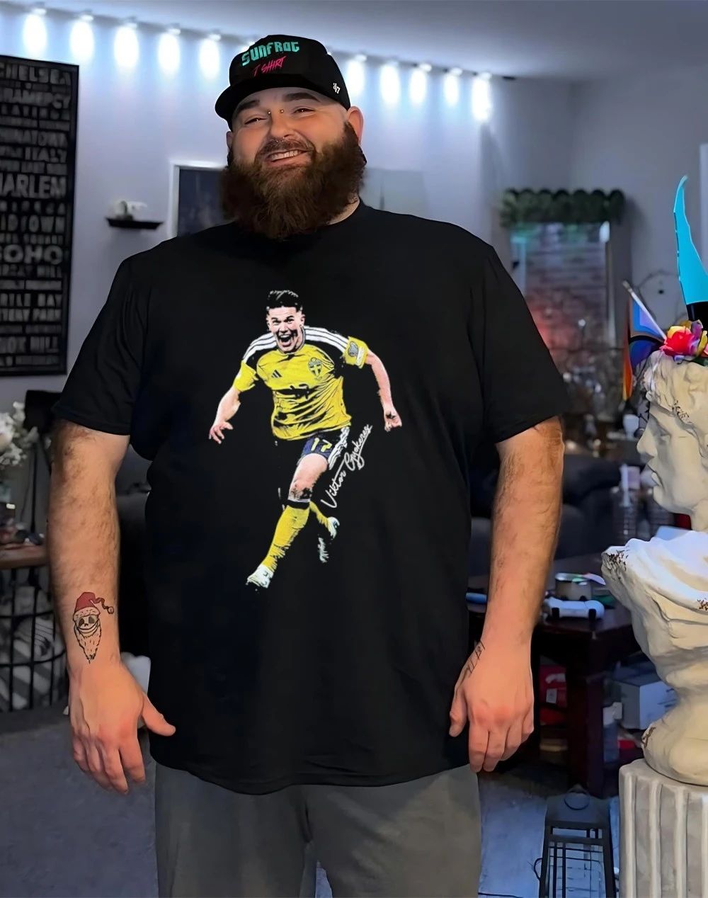 Viktor Gyokeres Arsenal Fc graphic signature shirt