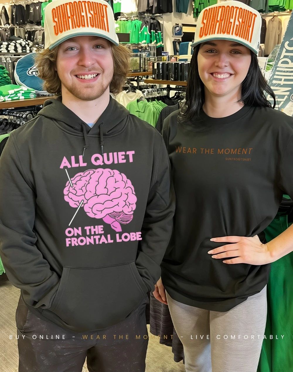 All quiet on the frontal lobe brain shirt