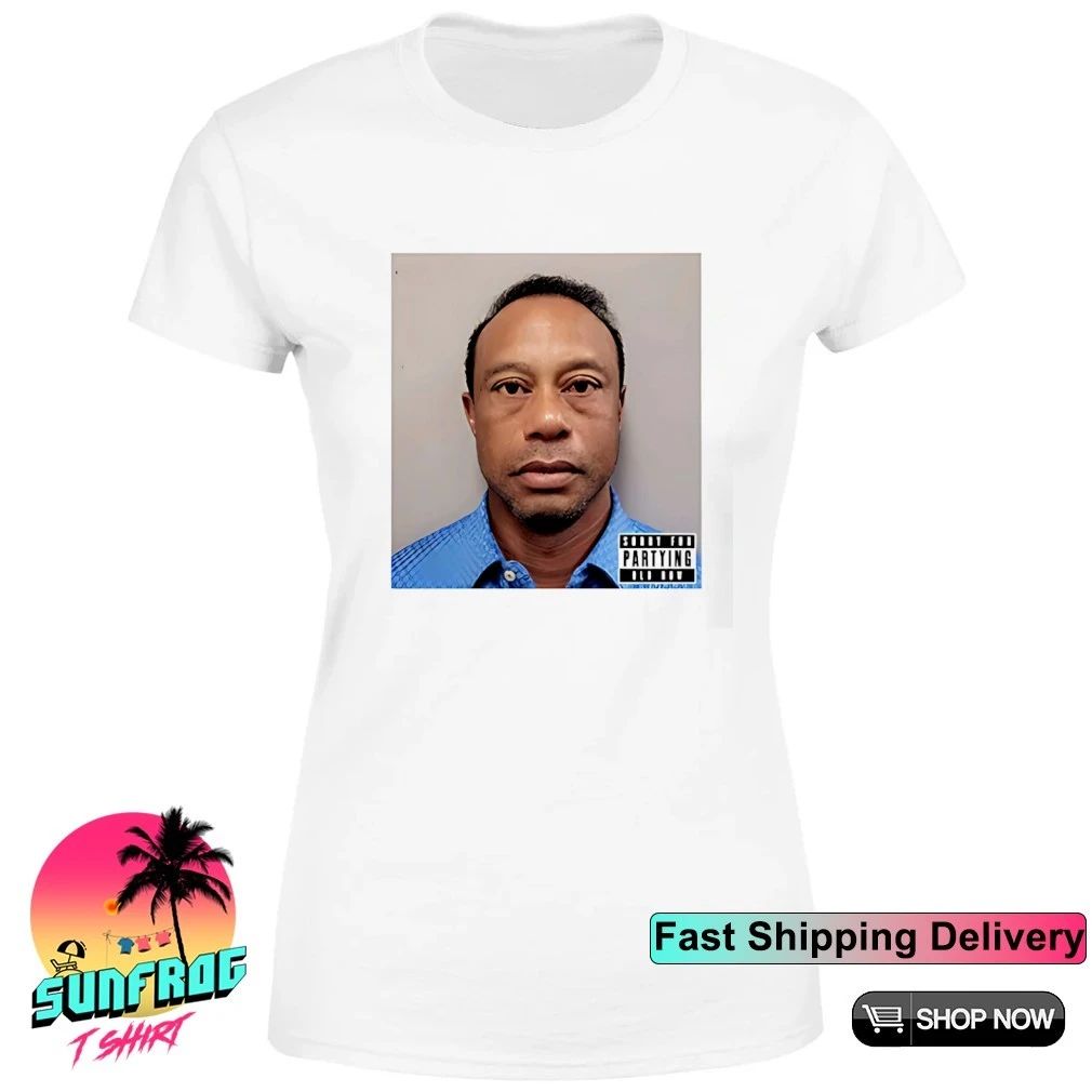 Tiger Woods mugshot Party Boy TW 2026 shirt