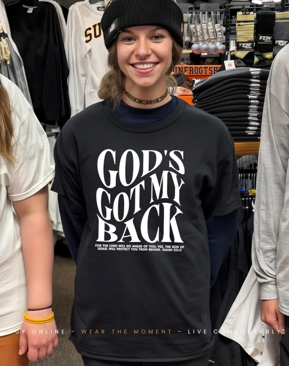 God’s Got My Back for the lord will go ahead of you yes the god of Israel will protect you from behind shirt