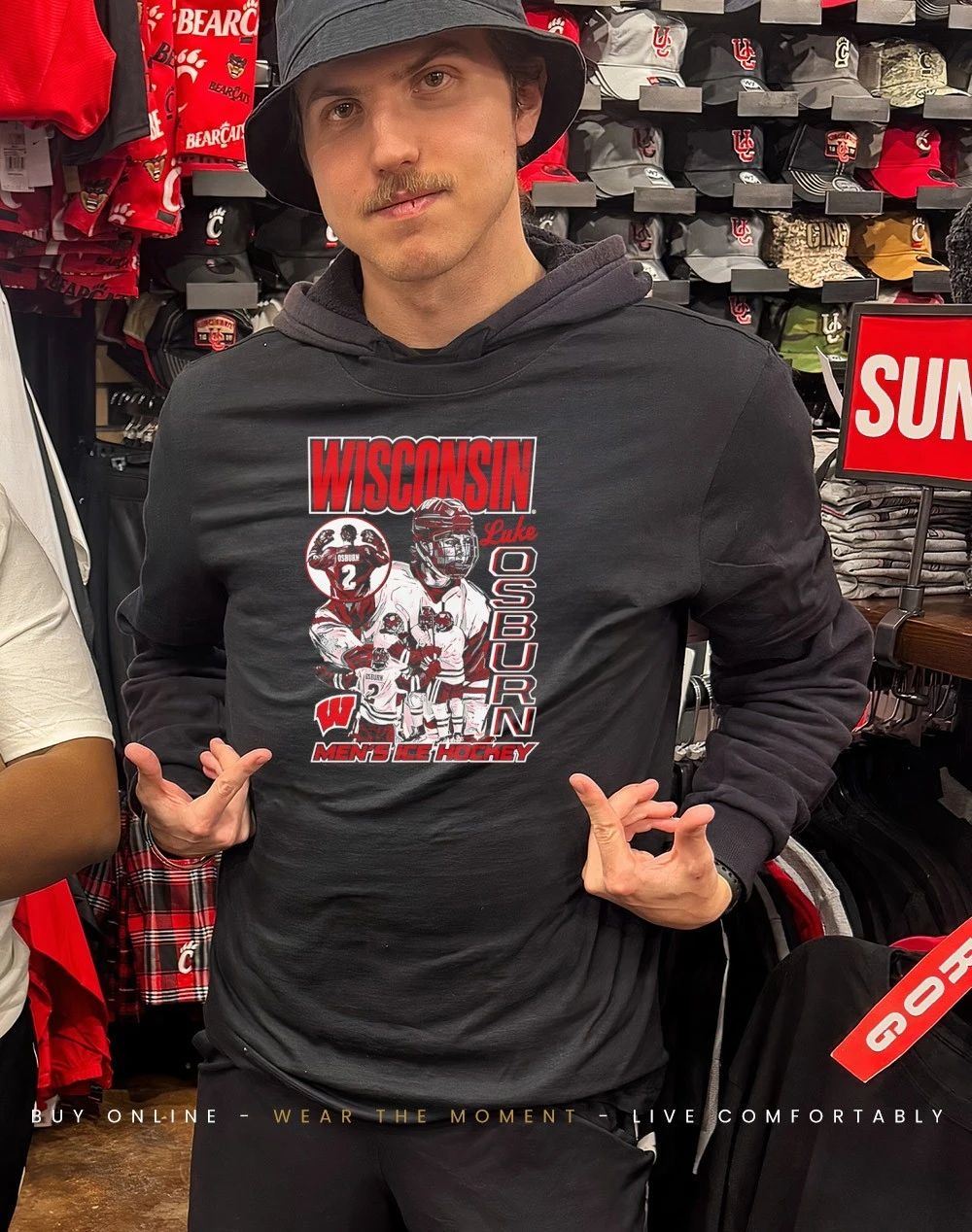 Luke Osburn Wisconsin Men’s Ice Hockey Graphic shirt
