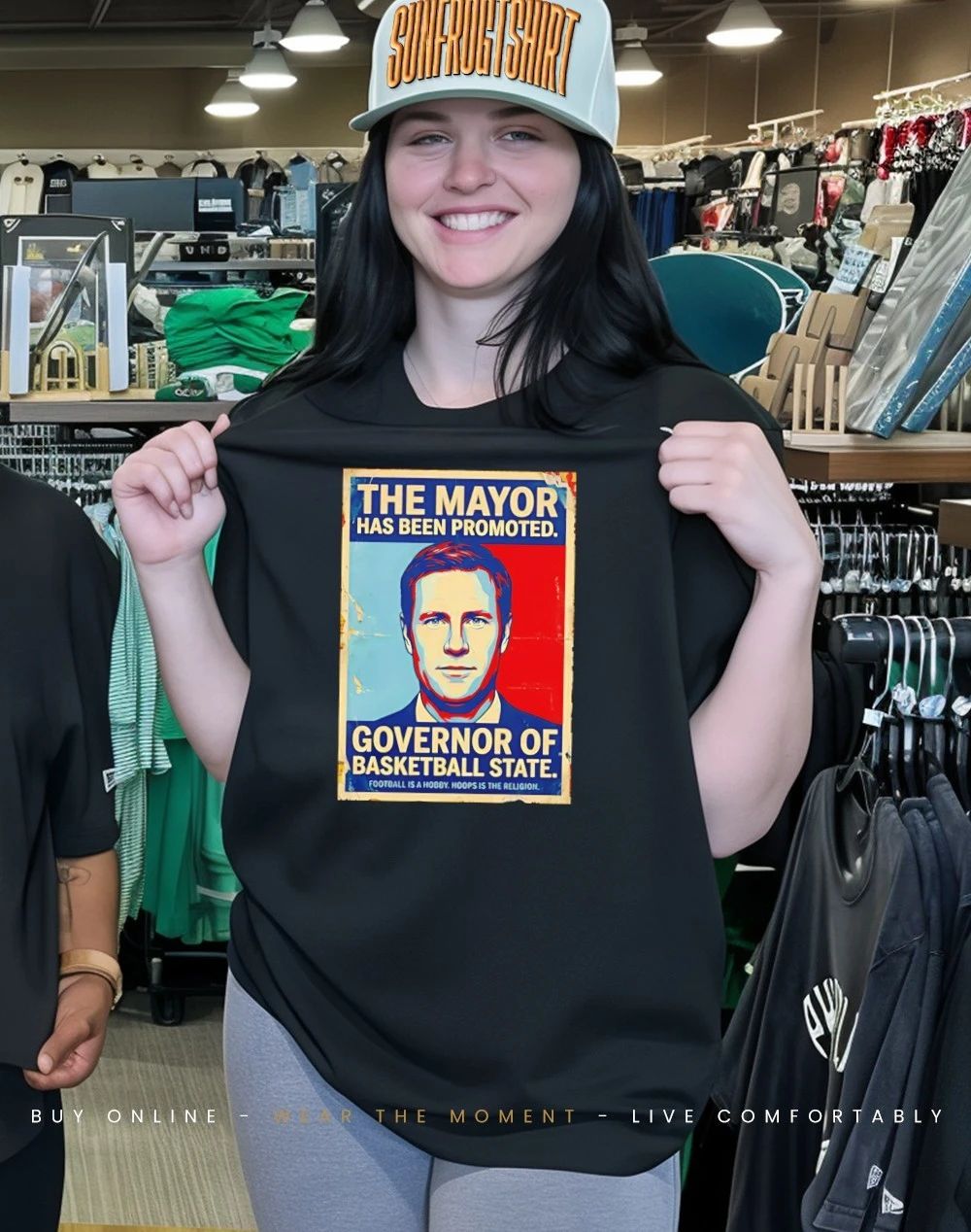 The Mayor has been promoted Governor of basketball state Nebraska Cornhuskers shirt
