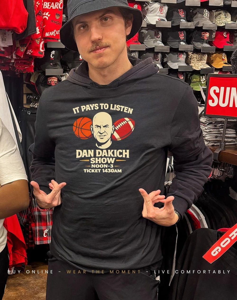 Dan Dakich Show it pays to listen noon-3 ticket shirt