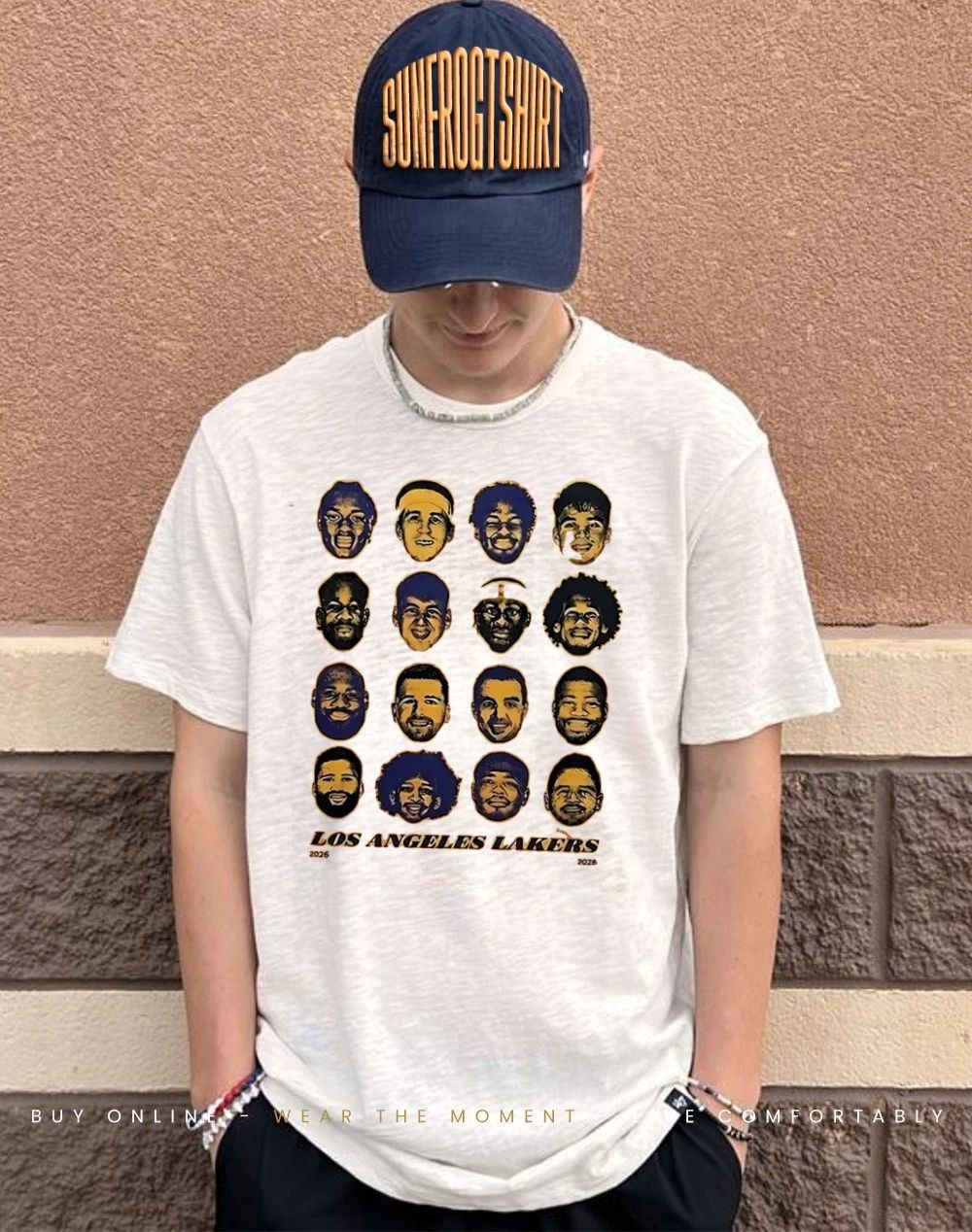 Los Angeles Lakers 2026 Playoff big head shirt