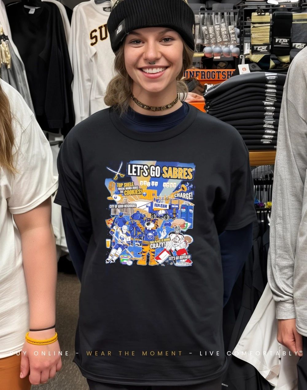 Buffalo Sabres Mural let’s go Sabres shirt