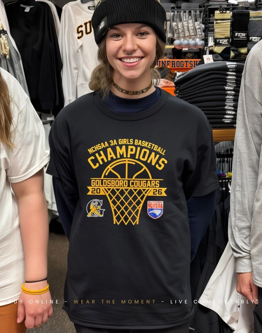 Goldsboro Cougars NCHSAA 3A Girls Champions 2026 shirt