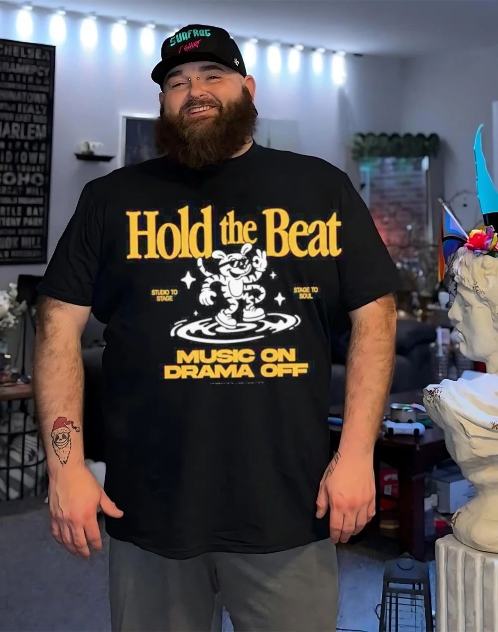 Hold the beat music on drama off studio stage to soul shirt
