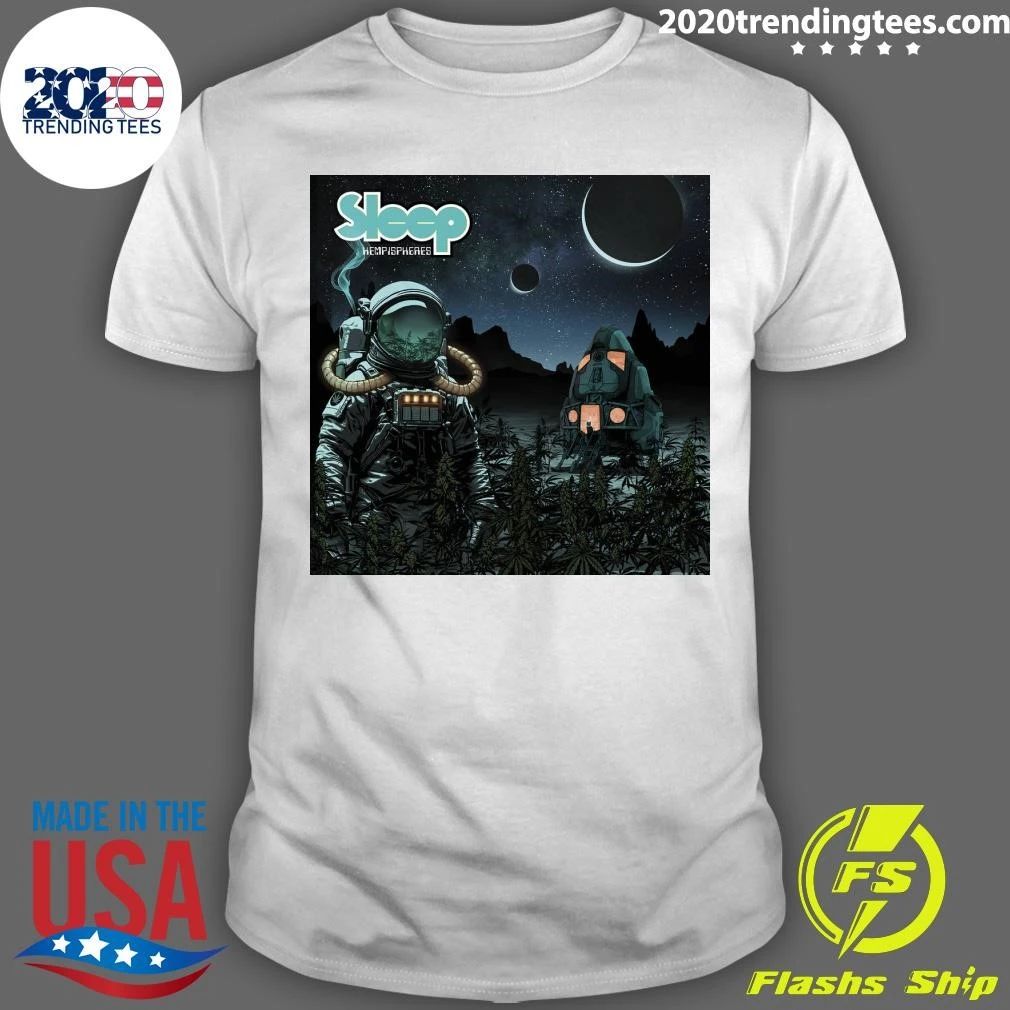 Sleep Hempispheres Album Artwork Space Doom Metal Stoner Band Tee Shirt