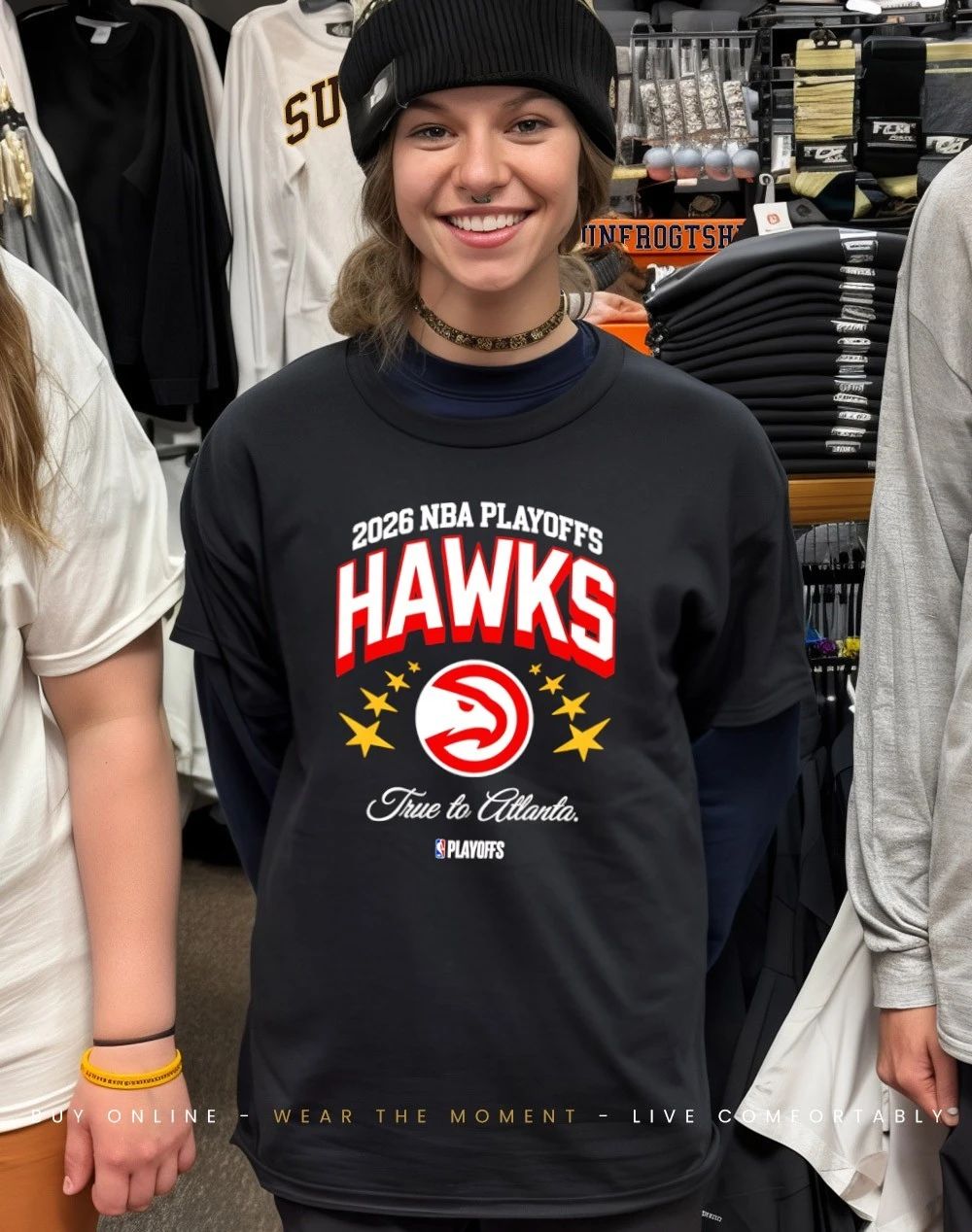 Atlanta Hawks Basketball True To Atlanta Nba 2026 Playoffs shirt