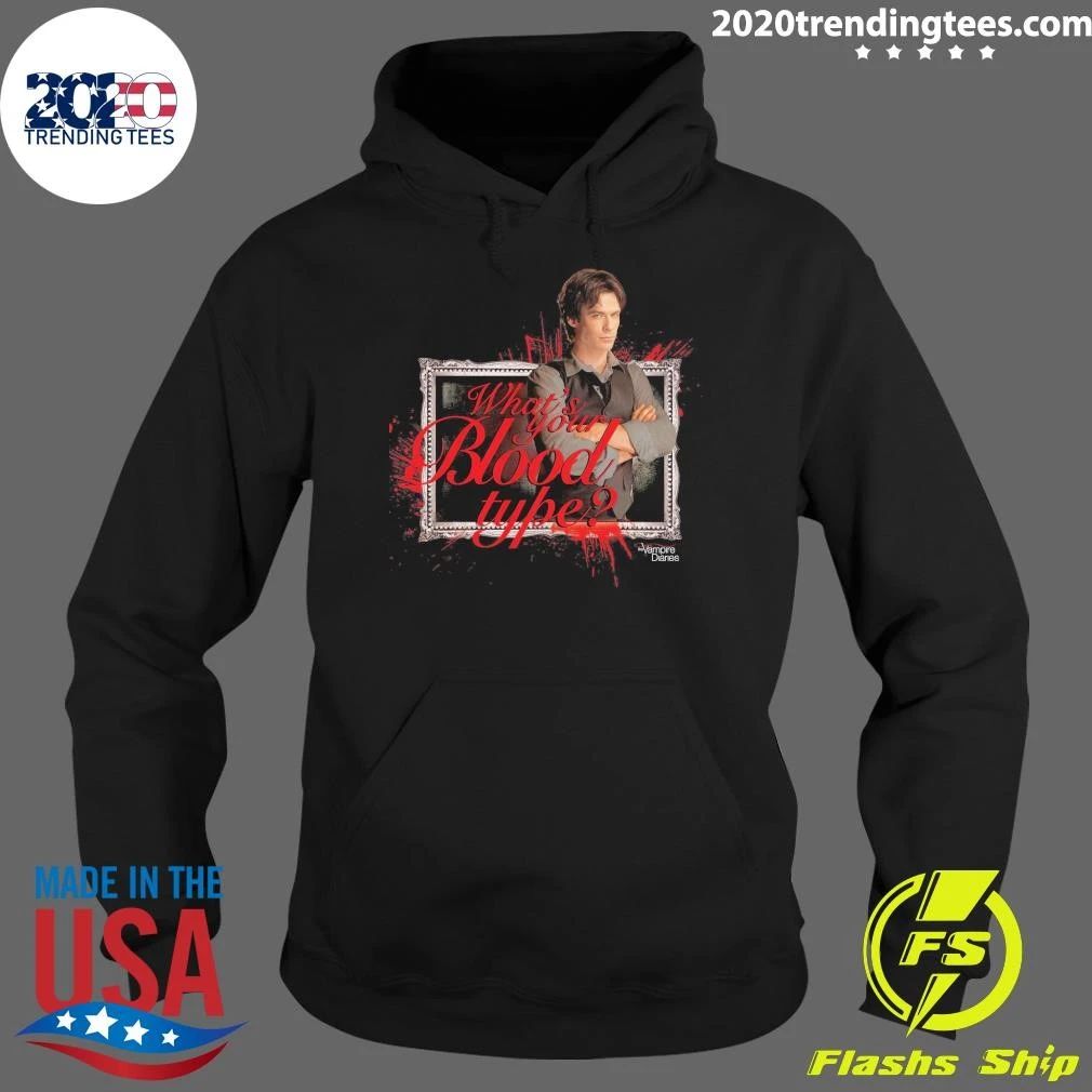 The Vampire Diaries Damon Salvatore What’s Your Blood Type Shirt