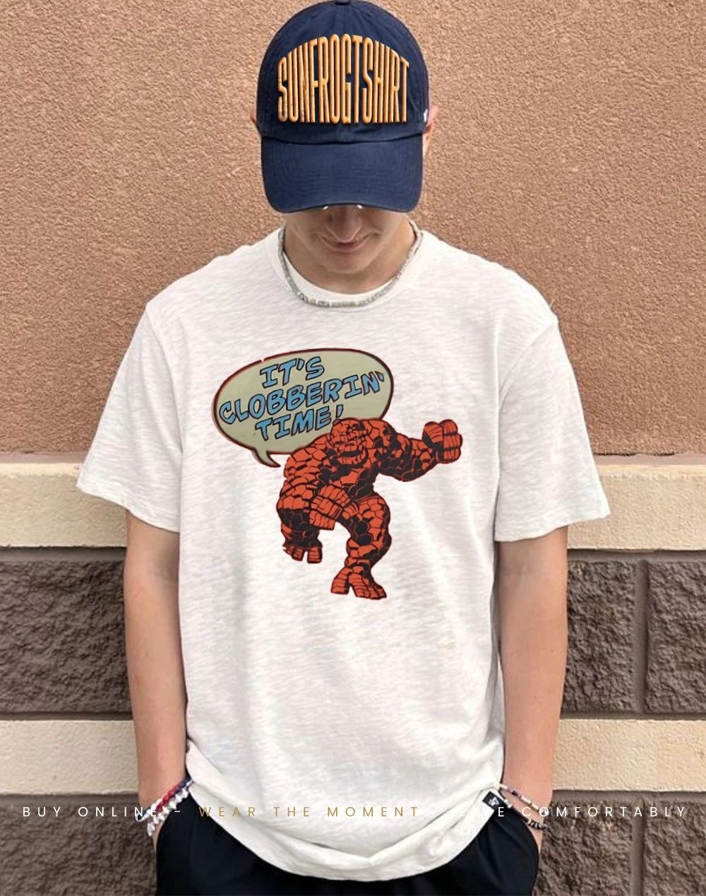 CM Punk Wearing It’s Clobberin Time Shirt