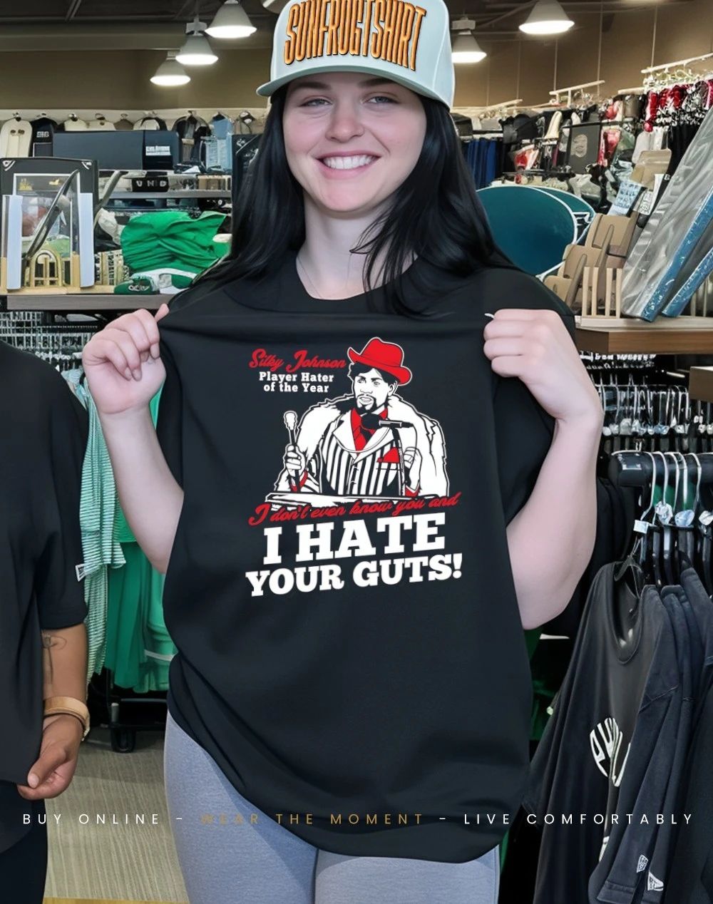 Silky Johnson player hater of the year I don’t even know I hate your guts shirt