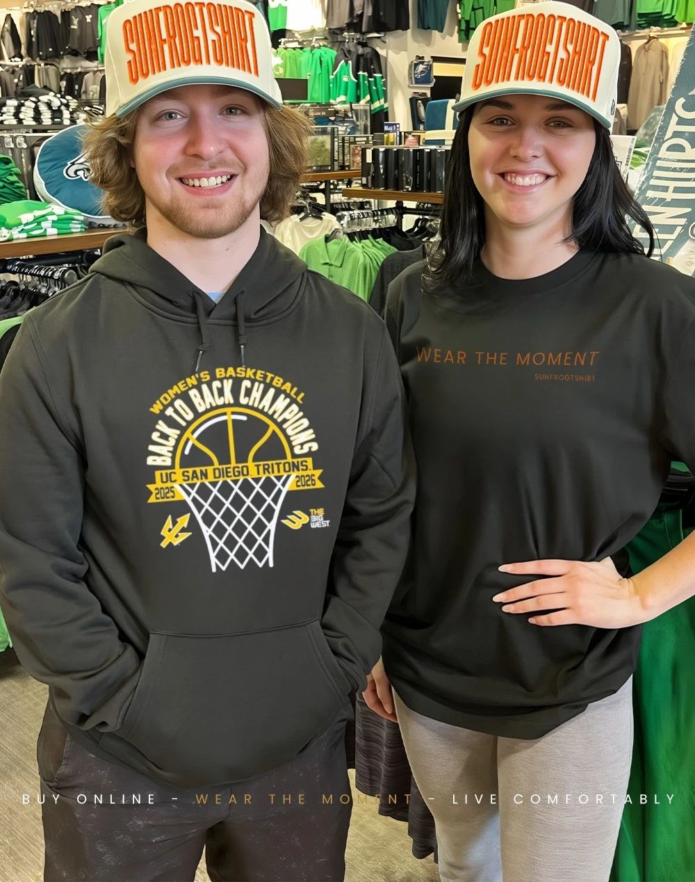 Uc San Diego Tritons Women’s Back 2 Back Basketball Champs 2026 shirt