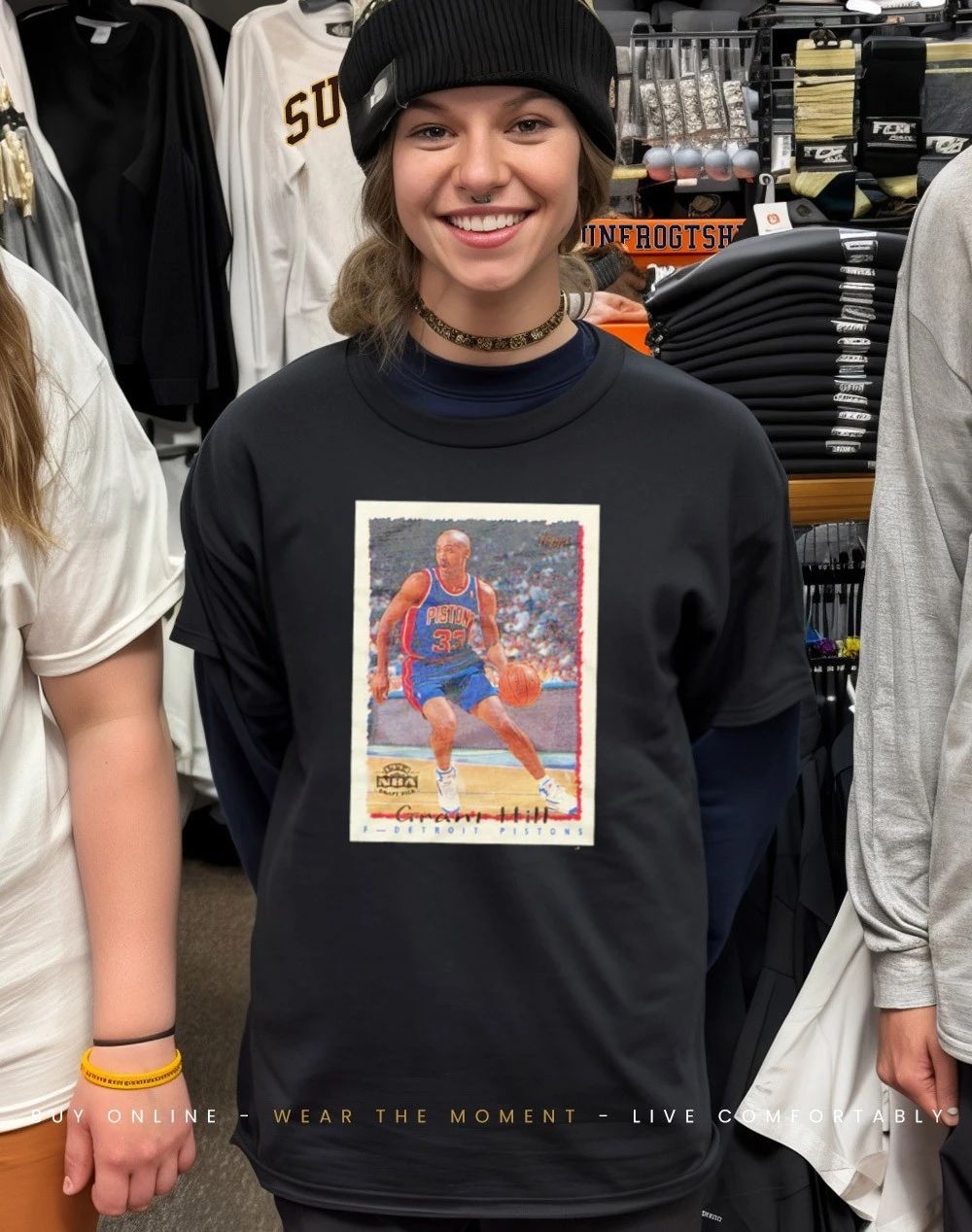 Trant Hill Pistons 1994 Topps Basketball Legendary Card shirt