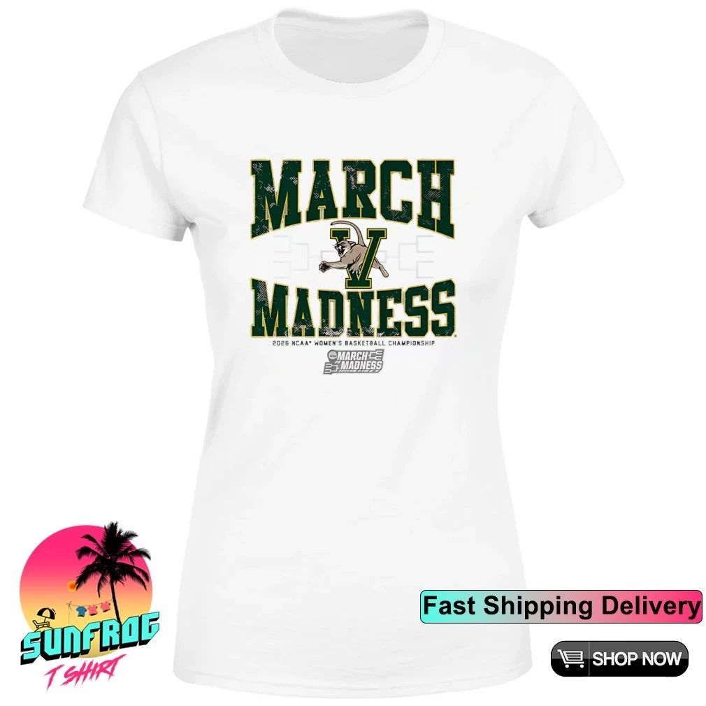 Vermont Catamounts WBB 2026 March Madness logo shirt