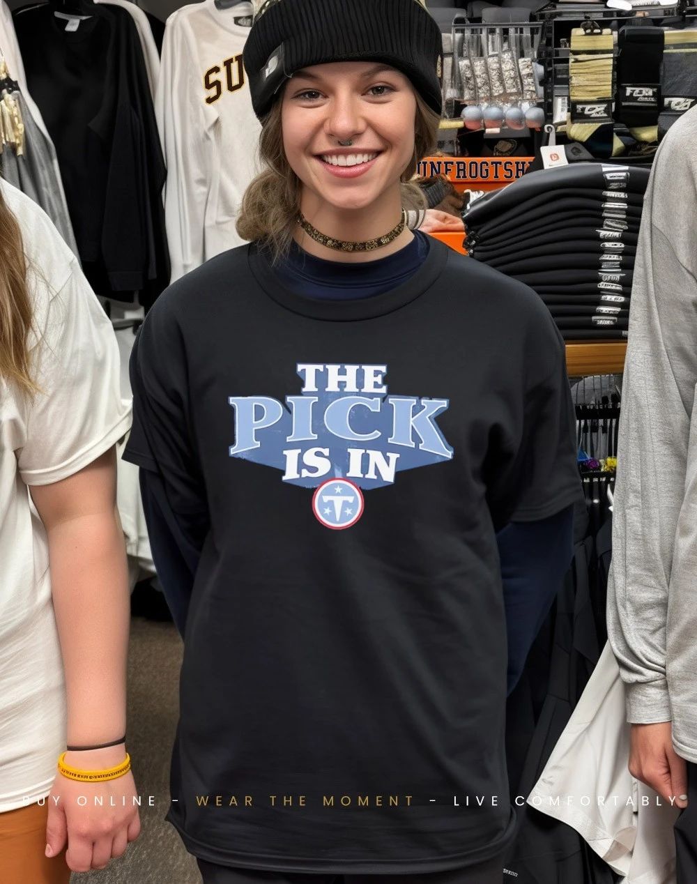 Tennessee Titans The Pick Is In logo shirt