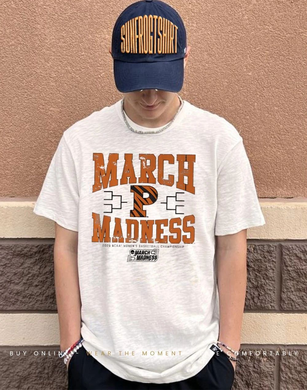 Princeton Tigers WBB 2026 March Madness logo shirt