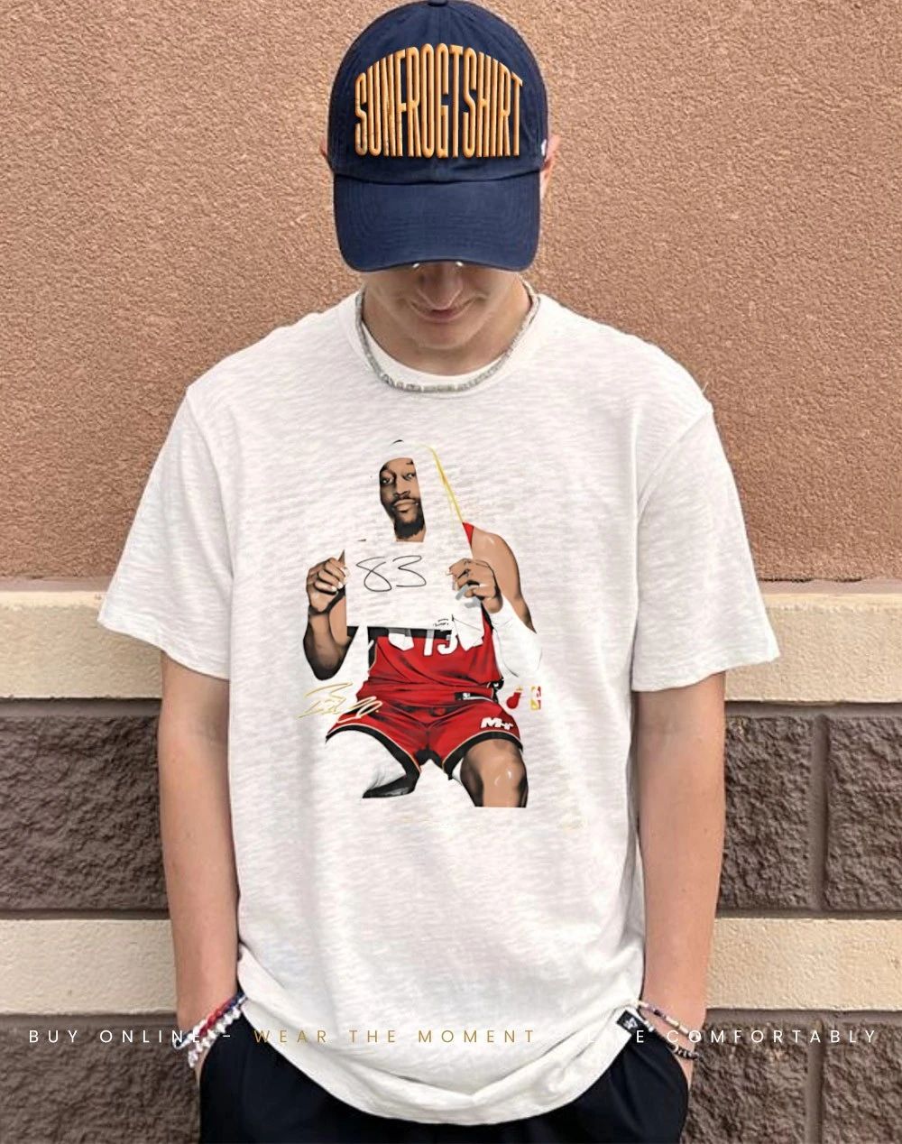 Bam 83 Miami Heat Bam Adebayo 83 signature player collage shirt
