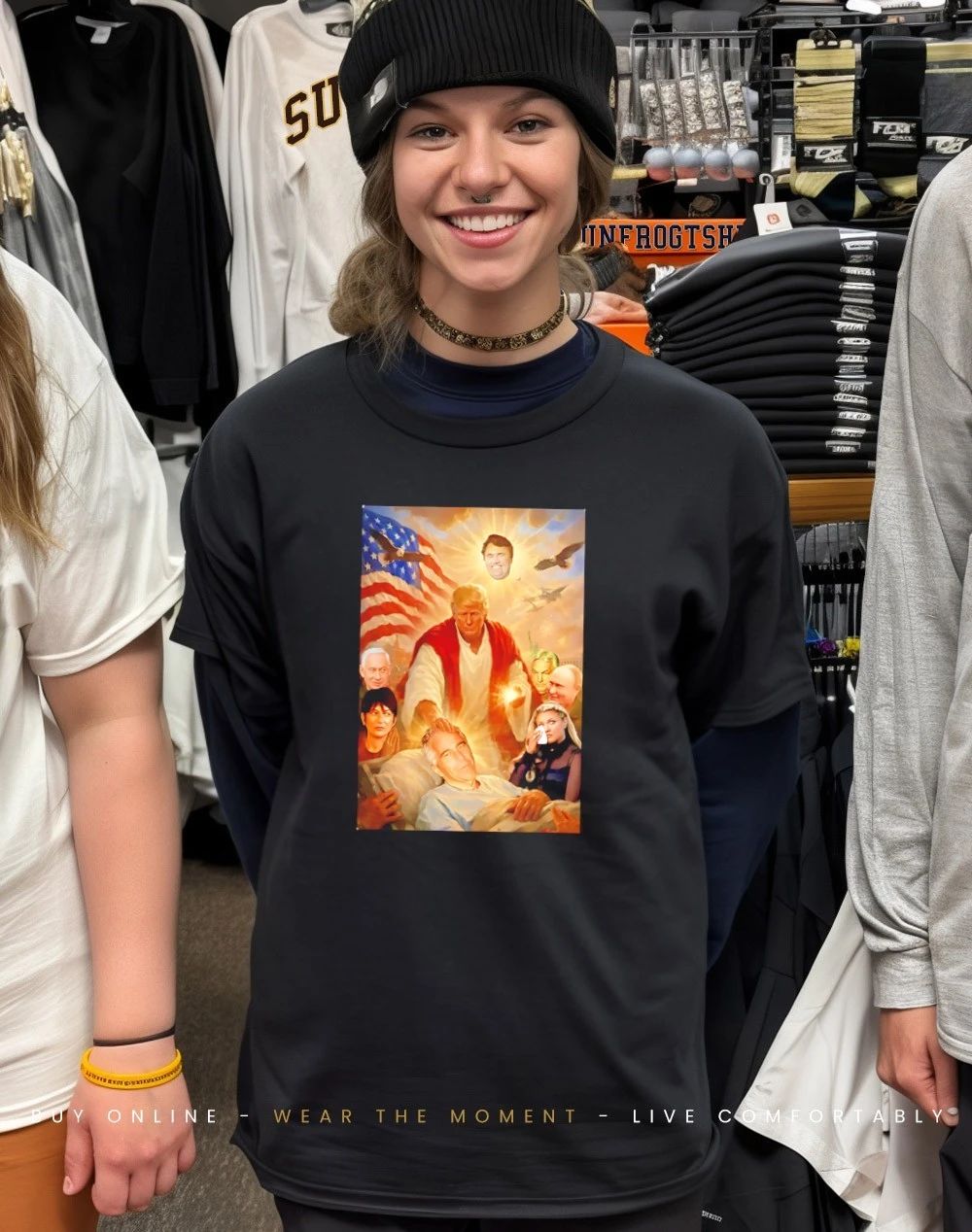 Jesus Trump on X meme shirt