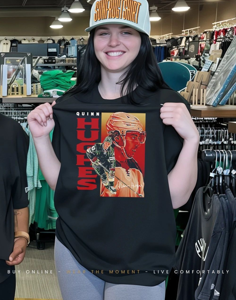 Quinn Hughes Minnesota hockey Poster graphic shirt