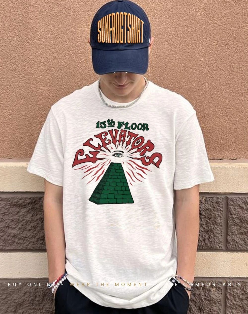 Pyramid with eye 13th Floor Elevators shirt