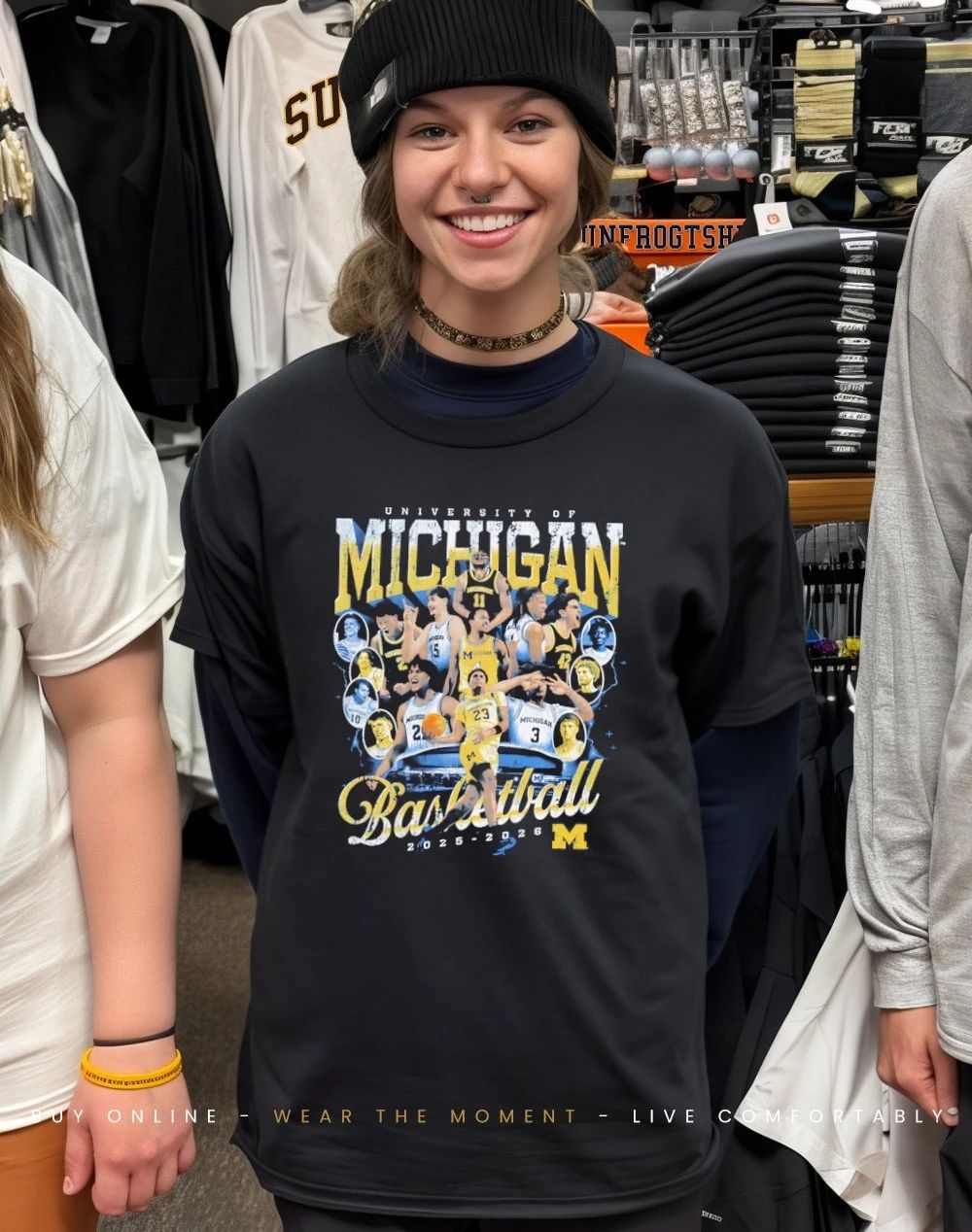 Michigan Wolverines 2025 2026 team graphic shirt